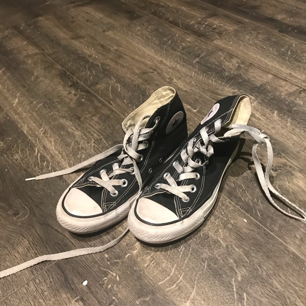 Classic Black and White High Top Converse